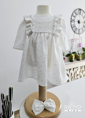 Rochie Clara Muselina Ivory [2]