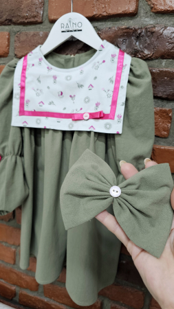 Rochii Bumbac - Rochie Emma Olive