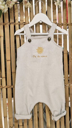 Salopeta - Salopeta Velur, Bej, Pui de Soare