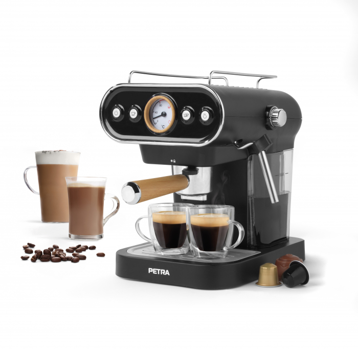 Espressor model Petra PT5108VDEEU7 3-in-1 Cafetiera tip Barista, Expressor, Compatibil cu capsule si cafea macinata [5]