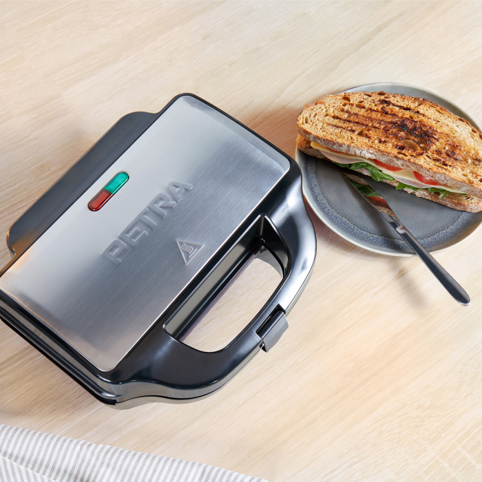 Aparat de sandwich 3 in 1 cu placi interschimbabile, pentru pregatire sandwich, grill sau waffe [3]