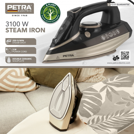 Fier de calcat Petra cu aburi, 3100W [1]