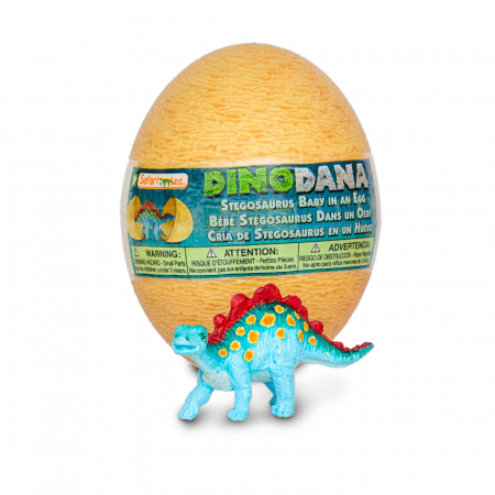 Dino Dana Pui de Stegosaurus cu ou Safari Ltd
