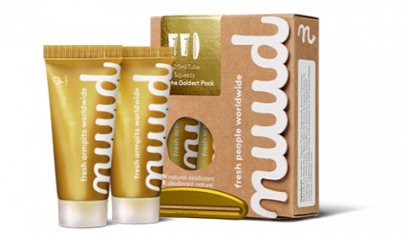Set 2 deodorante naturale Nuud, crema, 20 ml tub The Goldest Pack [1]