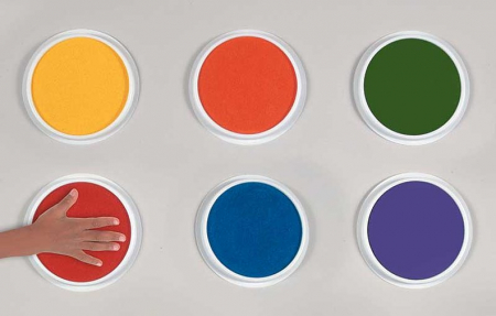 Set 6 culori gigantice tip pad pentru pictura cu palmele copii Nexus [1]