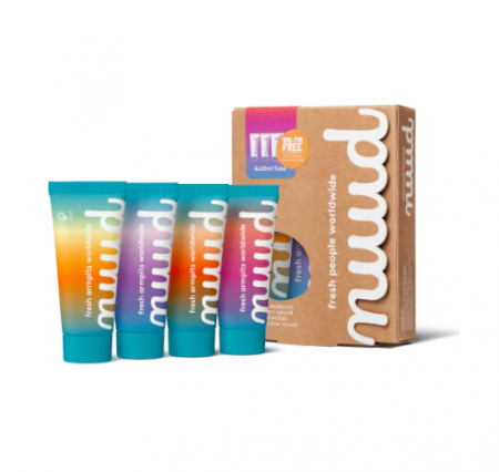 Ingrijire personala - Set Deodorant natural crema 4 X 20 ml NUUD Sunrise