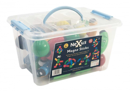 Set Inteligent de Constructie Magnetic cu 52 Piese Magnesticks Nexus ​​​​​​​ [3]