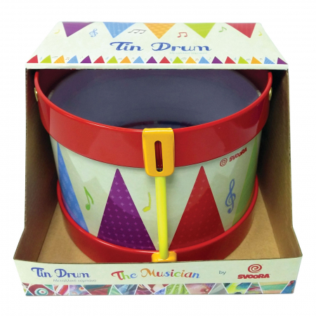 Toba Multicolora Copii - Tin Drum, 2 Bete Lemn Svoora [2]