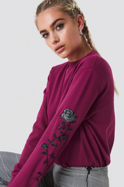 Hanorac Rose Embroidery Sleeve [1]