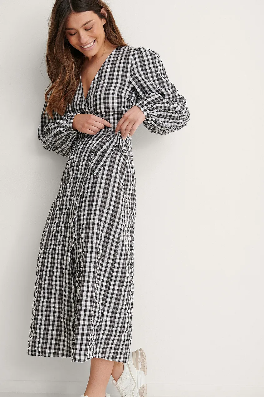 Rochie Checked Overlapped [1]