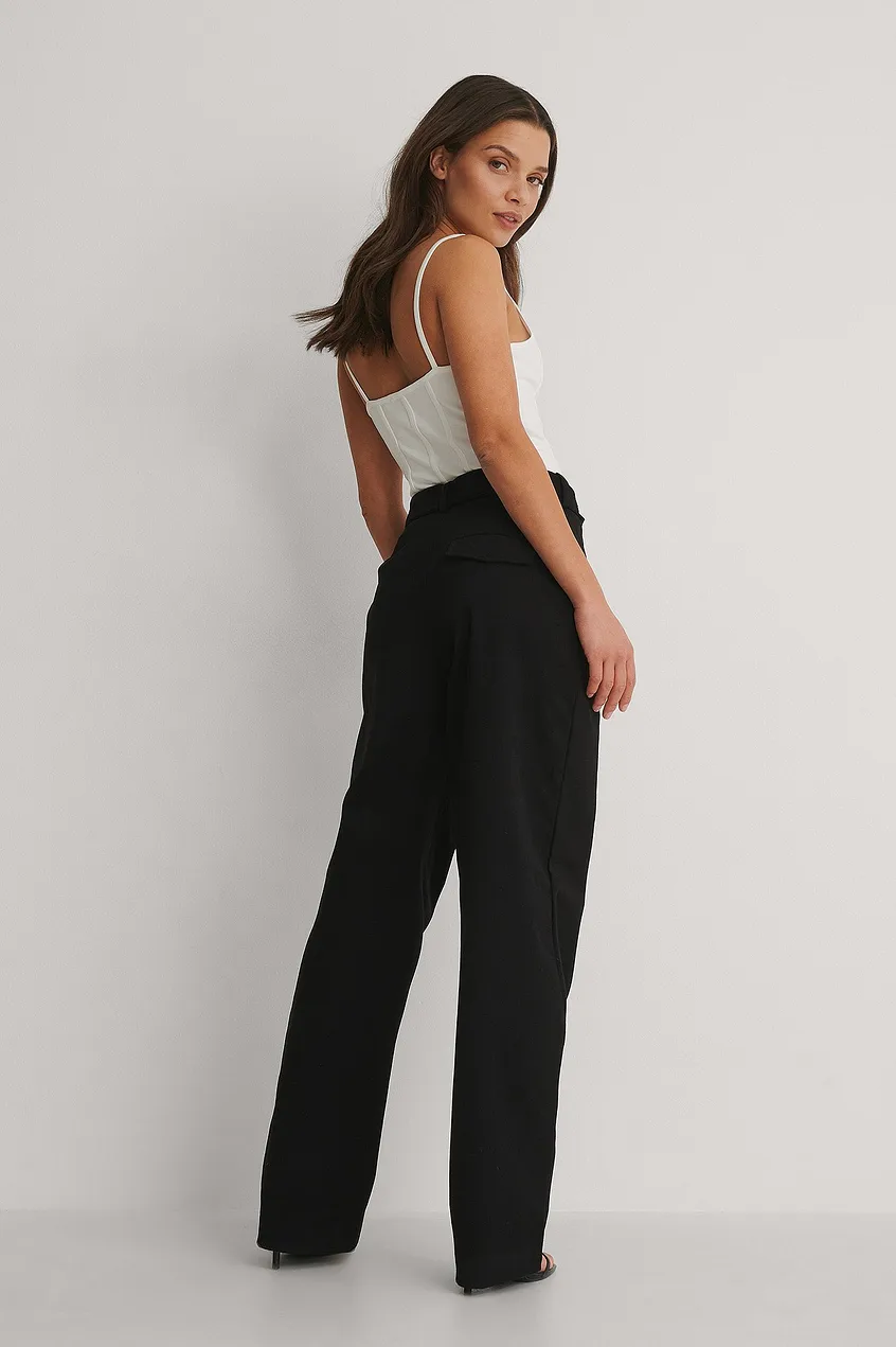 Pantaloni Front Pocket Detail Suit [4]