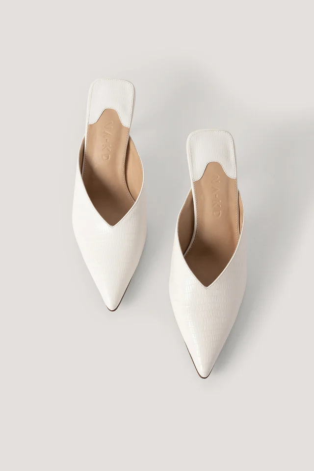 Sandale Pointy Squared Back Mules [2]