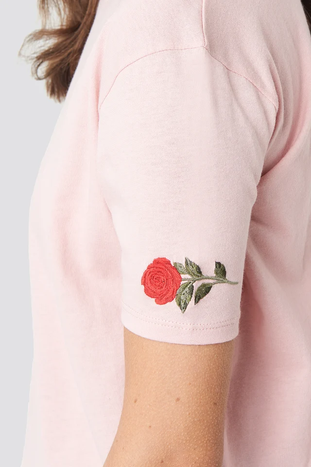 Tricou Rose Sleeve Embroidery [4]