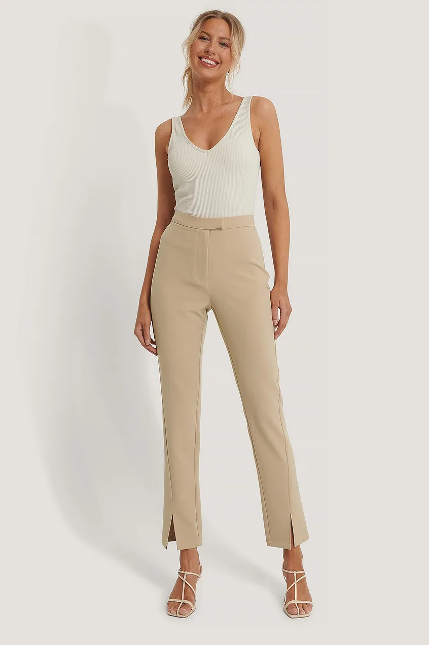 Pantaloni Front Slit Suit [1]