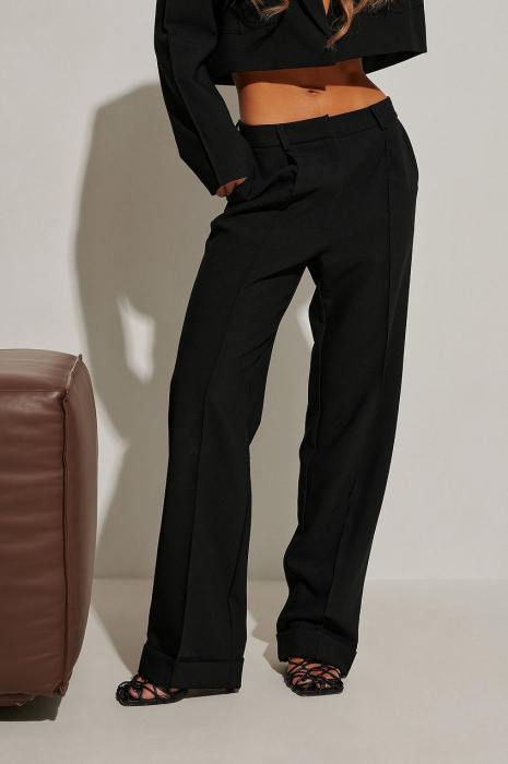 Pantaloni Straight Fold Up Suit [1]