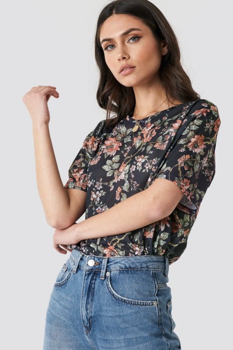 Tricou Floral Oversized Tee [1]