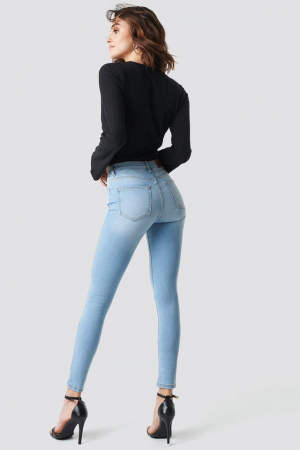 Blugi Skinny Mid Waist Jeans [2]