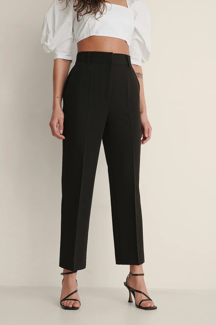 Pantaloni High Rise Cropped Suit [1]