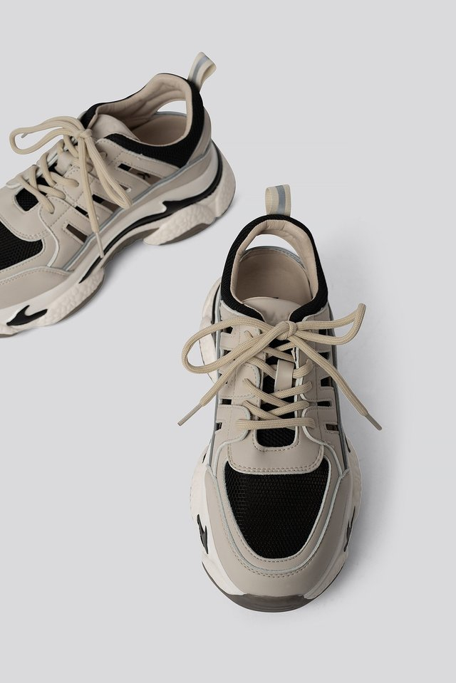 cut out chunky trainers