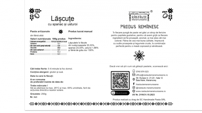 Lășcuțe cu spanac și usturoi – Paste artizanale colorate natural [2]