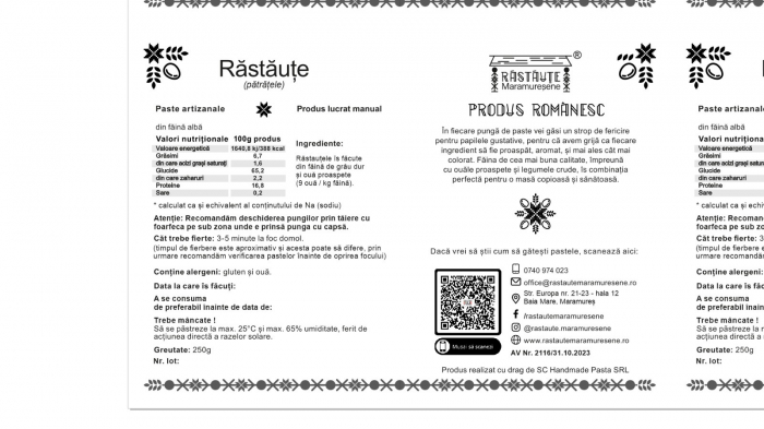 Răstăuțe pătrățele – Tăieței de casă cu ou [2]