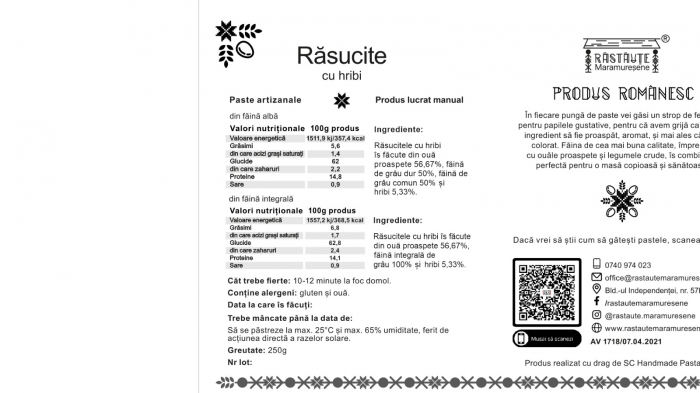 Paste artizanale cu hribi de pădure – Răsucite tradiționale din Maramureș [4]