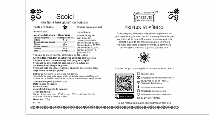 Scoici cu busuioc din hrișcă, tapioca și porumb – fără gluten [2]