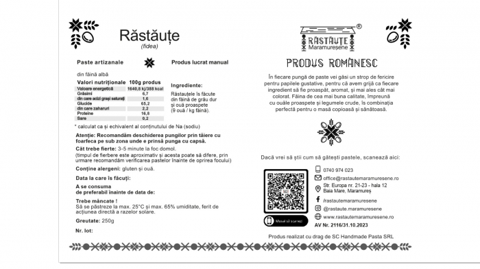 Tăiței de casă Răstăuțe tip fidea – paste tradiționale din Maramureș [3]