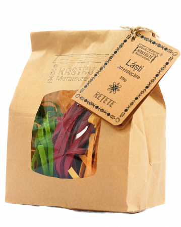 Laști artizanale colorate – Paste artizanale cu legume din Maramureș