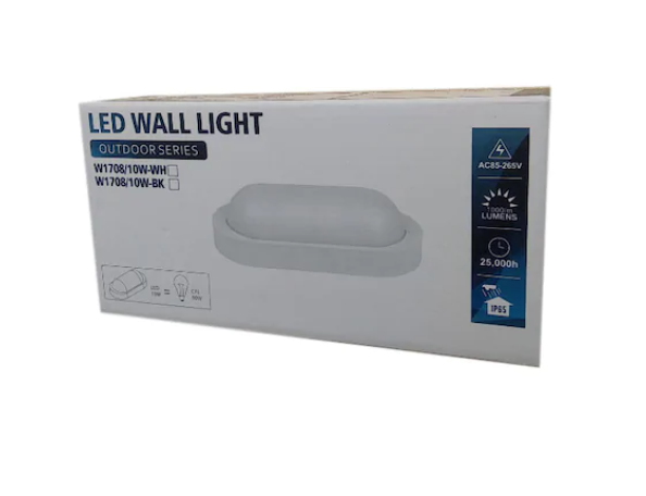 Aplica LED BAT,Spin, Ovala 10W=90W, 6400K, lumina rece, cu protectie IP65 [3]