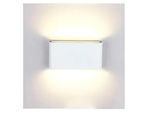Aplica LED de exterior extra-plata, 12W=75W, 3000K, lumina calda, 1080Lm, IP65 [2]