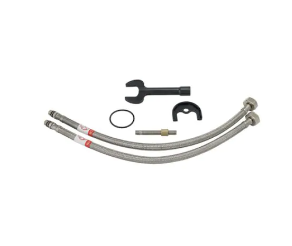 Baterie stativa bucatarie cu pipa flexibila,elastica ,finisaj negru cu crom ,monocomanda,cartus 40 mm [3]