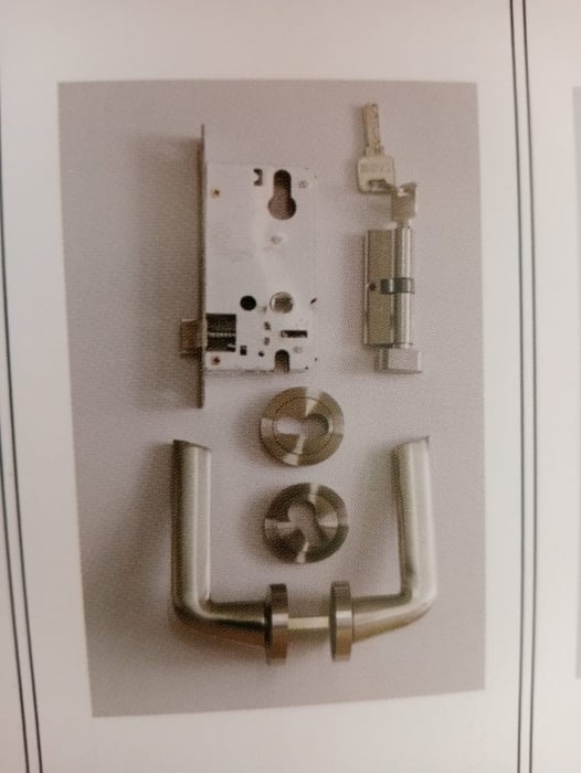 Set Broasca ingropata, maner usa si butuc cu chei  Best Imperial, model Seria G, usa interior [2]