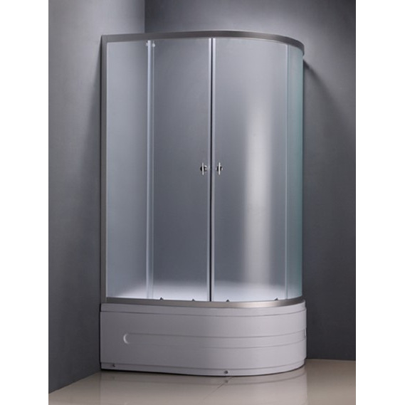 Cabina dus 80x80cm, inchisa cu geamuri mate, cadita inalta, [2]