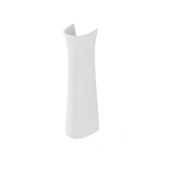 Lavoar din ceramica cu piedestal, culoare alb,ceramica sanitara 50 x 32 x 80 cm,cu baterie si sifon [4]
