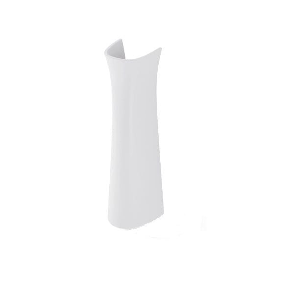 Lavoar din ceramica cu piedestal, culoare alb,ceramica sanitara 55 x 35 x 80 cm,cu baterie si sifon [3]