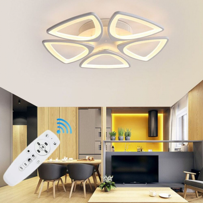 LUSTRA LED 80W CU 5 BRATE 3 CULORI+IR 470mm x 85mm [4]