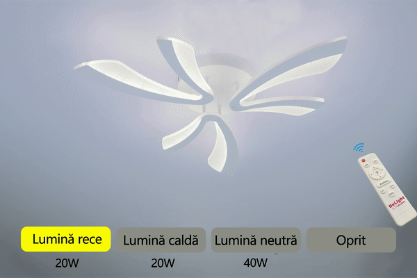 LUSTRA LED 40W CU 6 BRATE 3 CULORI+IR 610x90mm [2]
