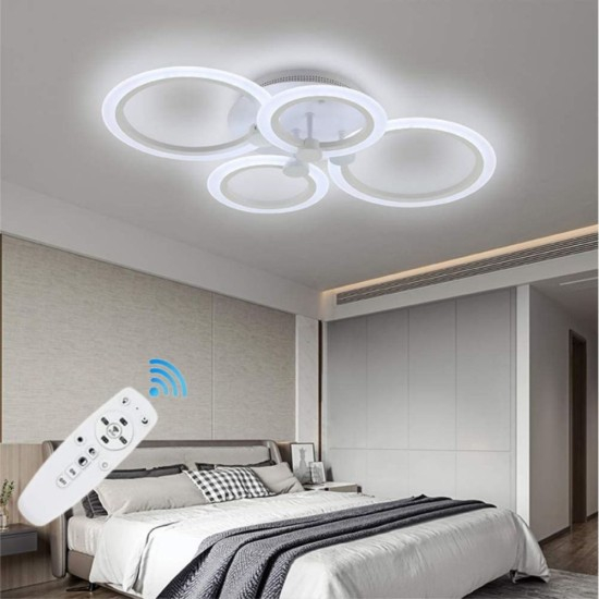 LUSTRA LED CERCURI 56W CU 4 BRATE 3 CULORI+IR 580mm x 90mm [2]