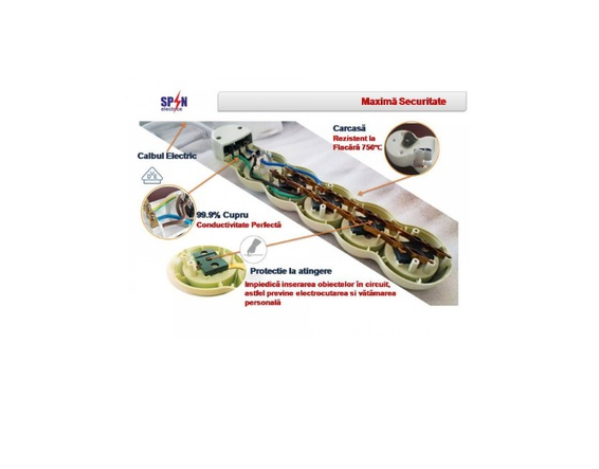 Prelungitor Raulconstruct, 5Prize+K+Pc 3X1.50,cu intrerupator [2]