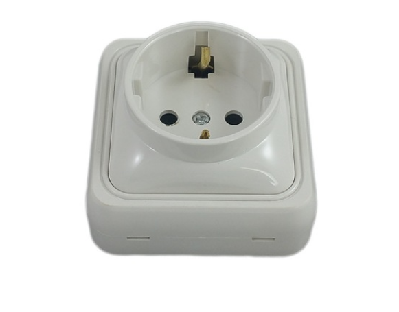 Priza, Simpla,Mini Culoarea Alba [2]