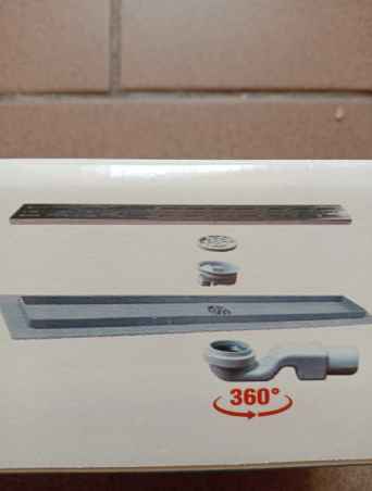Rigola de dus incastrabila cu gratar inox 50 cm, reglabila in inaltime, reversibila 360 grade [3]