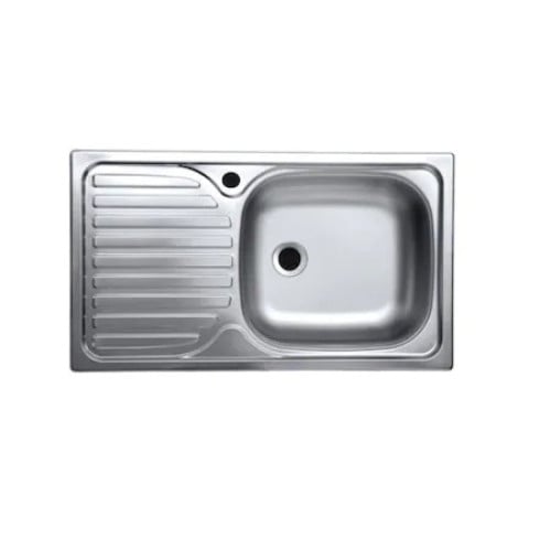 Set chiuveta masca ,INOX, ANTICALCAR,cuva dreapta ,Raulconstruct ,80x50 cm,baterie lebada flexibila cu sifon de scurgere [2]