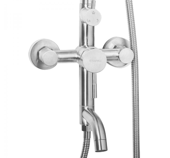 Set dus STARKE 3 in 1,Inox SUS304 , Baterie dus + Coloana + Para mobila , LY008 [3]