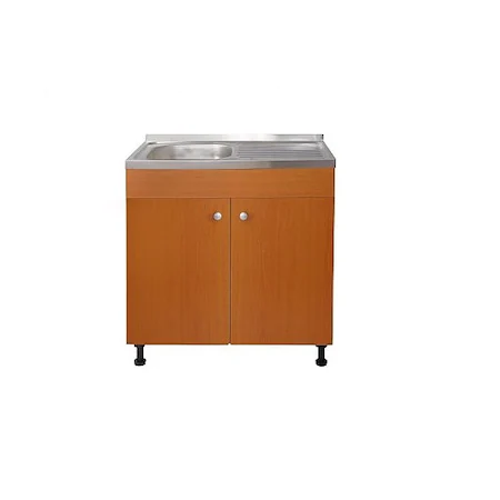 Set, Masca Chiuveta Cires, Raulconstruct, 80 cm X 50 cm X 80 cm, Chiuveta anticalcar, Baterie bucatarie TL si Sifon scurgere [2]