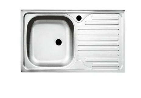 Set ,Masca Chiuveta Stejar ,Raulconstruct, 80 cm X 50 cm X 80 cm, Chiuveta anticalcar ,Baterie lebada flexibila si Sifon scurgere G207EU [2]