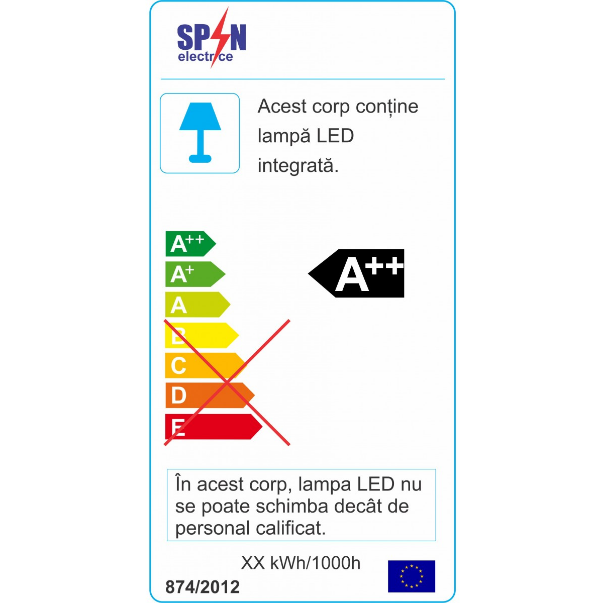 Spot LED Exterior,Spin,SPN76976, 9W, 6400K, lumina rece [2]