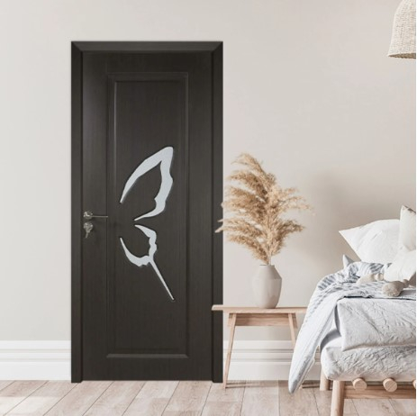 Usa de interior din lemn cu geam BestImp B04-78-K, stanga/dreapta, wenge, 203 x 78 cm, toc reglabil [2]