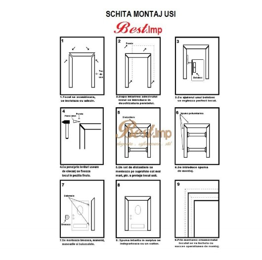 Usa de interior din lemn cu geam BestImp F03-68-S, Stejar Inchis stanga/dreapta, 203 x 68 cm [2]