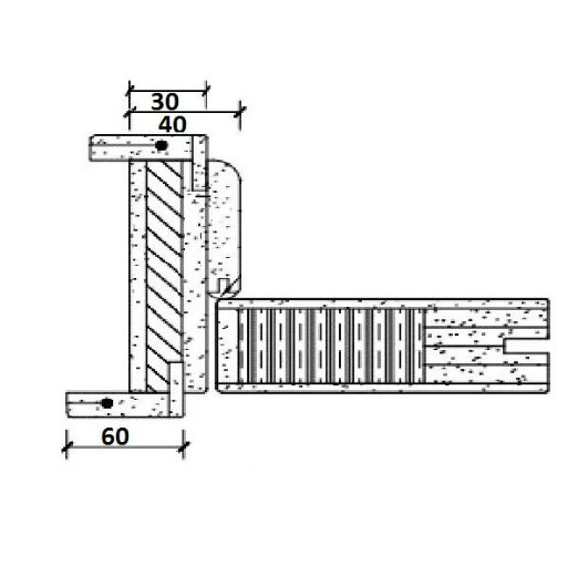 Usa de interior din lemn cu geam BestImp F03-88-S, stejar inchis, stanga/dreapta, alb, 203 x 88 cm [4]